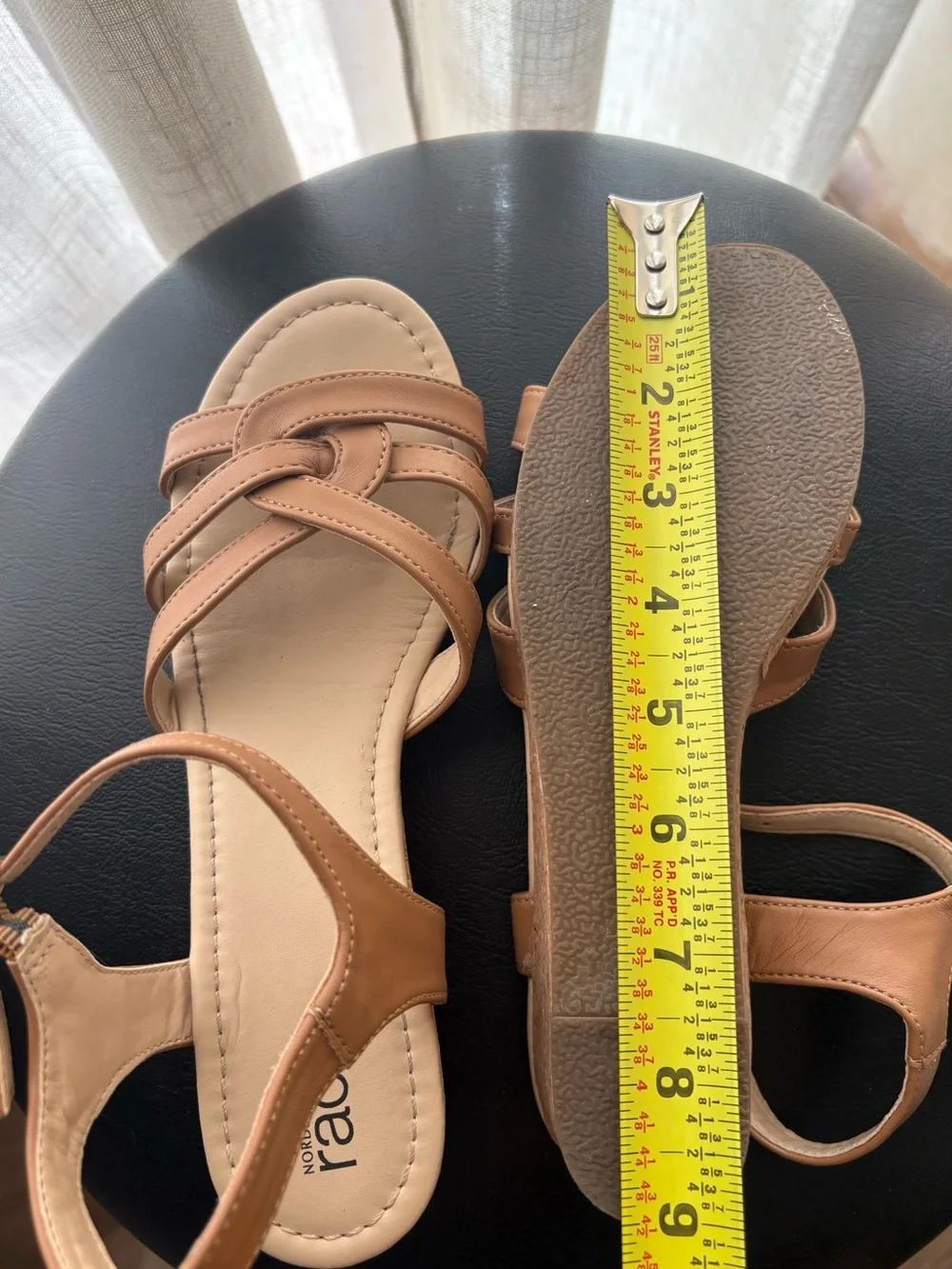 NordstromRack Tan Strappy Wedge Heel Sandals | Youth Size 4 / Women’s Size 5.5-6